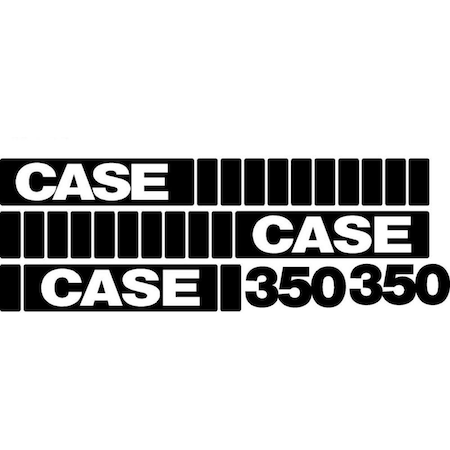 Aftermarket Whole Machine Decal Set Fits Case Crawler Dozer 350 CASE350DECALSET